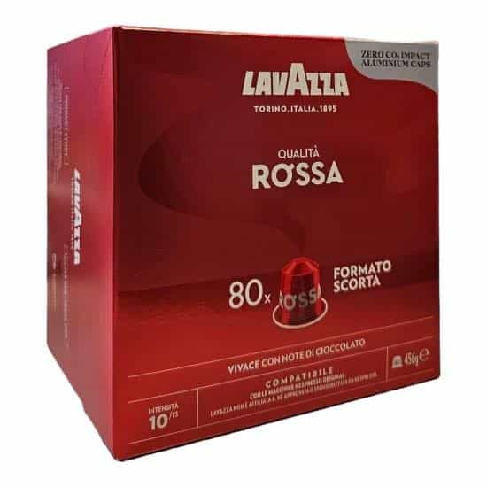 80 броя капсули Lavazza Qualità Rossa, кофе машинки, италианско качество, еспресо капсули, съвместими, 450g.